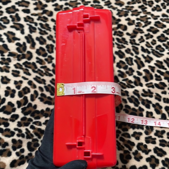 Vintage 1988 MCDONALDS Happy Meal Toy ❤️ On The Go Lunch Box Red Pencil Case 80s - Picture 11 of 17